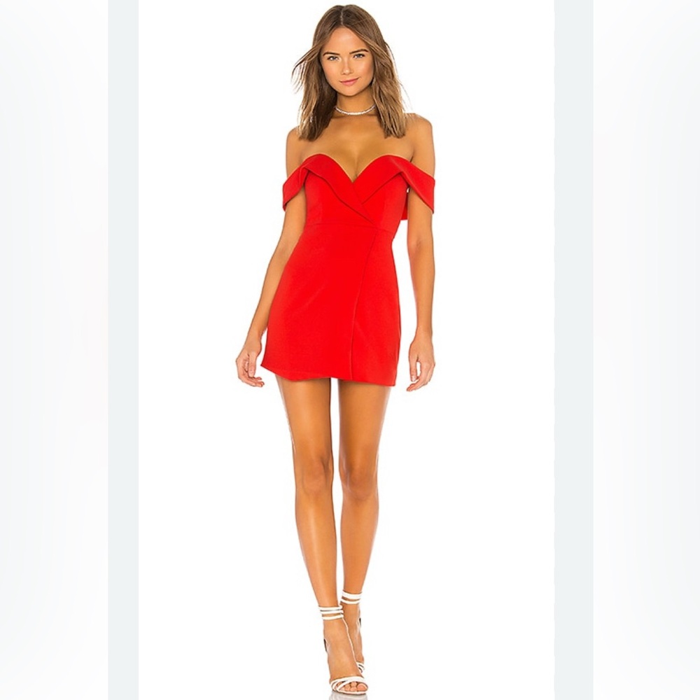 NBD Ferreira Mini Dress Red XS